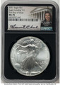 2021 S$1 American Silver Eagle Coin NGC MS70 - Type Two - First Day of Issue coin front image