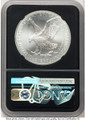2021 S$1 American Silver Eagle Coin NGC MS70 - Type Two - First Day of Issue coin back image