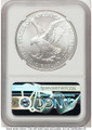 2021 S$1 American Silver Eagle Coin NGC MS70 - Type Two - First Day of Issue coin back image