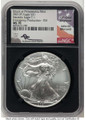 2021-(P) S$1 American Silver Eagle Coin NGC MS70 - Type One - Emergency Issue Struck at Philadelphia - First Day of Issue coin front image