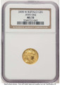 Bullionshark 2008-W $5 Burnished 1/10 oz American Gold Buffalo Coin NGC MS70 - .9999 Fine Gold - HAT783171037 