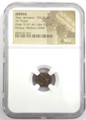 Bullionshark Widow’s Mite: Judean Prutah (103-76 BC) NGC Slab (SELECT) 