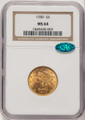 Bullionshark 1900 $5 Liberty Gold Half Eagle Coin NGC MS64  CAC - HAT524698024 