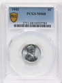 1943 1C Lincoln Cent Coin PCGS MS68 coin front image