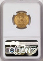 1892-CC $5 Gold Liberty NGC MS62  CAC coin back image