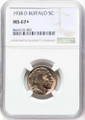 Bullionshark 1938-D 5C Buffalo Nickel Coin NGC MS67  + - HAT506383014 