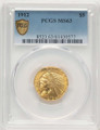 Bullionshark 1912 $5 Indian Gold Half Eagle Coin PCGS MS63 - HAT788141045 