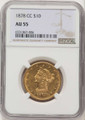 1878-CC $10 Gold Liberty NGC AU55 coin front image