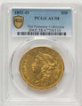 1851-O $20 Gold Liberty Double Eagle PCGS AU58 coin front image