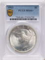 Bullionshark 1923 S$1 Peace Silver Dollar Coin PCGS MS66  + - HAT508391004 