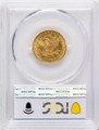 1893-O $5 Gold Liberty PCGS MS63  CAC coin back image