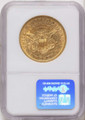 1863-S $20 Gold Liberty Double Eagle NGC XF45 coin back image