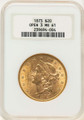 Bullionshark 1873 $20 Gold Liberty Double Eagle NGC MS61   Open 3 - HAT785508007 