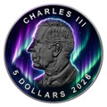  2026 Silver Maple Leaf – Aurora Borealis - Colorized Limited Edition 1 of 500 