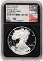 2021-W S$1 Proof American Silver Eagle Coin NGC PF70 UCAM - Type One coin front image