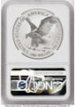 1000 MS American Silver Eagle Coin NGC MS70 coin back image
