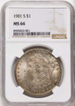 Bullionshark 1901-S S$1 Morgan Silver Dollar Coin NGC MS66 - HAT790046001 