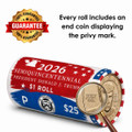 2026 Donald J. Trump Semiquincentennial $1 Coin Roll * 1 Privy Coin Guaranteed