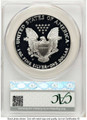 1995-W S$1 Proof American Silver Eagle Coin CACG PR69 DCAM coin back image