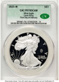 2025-W $1 Proof American Silver Eagle Coin CACG PR70 DCAM - Laser Privy - First Day of Issue coin front image