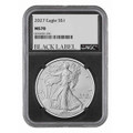  2027 $1 American Silver Eagle NGC MS70 Black Label w/Box & CoA (1 of 250) 