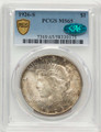 1926-S S$1 Peace Silver Dollar Coin PCGS MS65  CAC coin front image