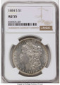 Bullionshark 1884-S S$1 Morgan Silver Dollar Coin NGC AU55 - HAT790324010 