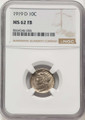 Bullionshark 1919-D 10C Mercury Dime Coin NGC MS62 - HAT785042001 