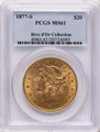 Bullionshark 1877-S $20 Gold Liberty Double Eagle PCGS MS61 - HAT790460010 