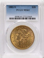 Bullionshark 1882-S $20 Gold Liberty Double Eagle PCGS MS61 - HAT790366007 