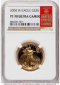 2004-W G$25 Proof 1/2 oz American Gold Eagle Coin NGC PF70 UCAM coin front image
