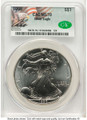 1998 S$1 American Silver Eagle Coin CACG MS70 coin front image