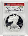 2020-W S$1 Proof American Silver Eagle Coin PCGS PR70 DCAM - v75 Privy coin front image
