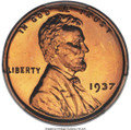 Bullionshark 1937 1C Proof Lincoln Cent Coin PCGS PR67  CAC +    RD - HAT791027002 