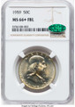 Bullionshark 1959 50C Franklin Half Dollar Coin NGC MS66  CAC + - HAT791027063 