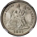 Bullionshark 1891-O 10C Seated Dime Coin NGC MS67 - HAT791027018 