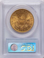 1876-S $20 Gold Liberty Double Eagle PCGS MS61 coin back image