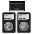  1776-2026 Diamond Field Morgan and Peace Silver Dollar Set NGC MS70 Black Label 1 of 50 