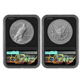  1776-2026 Diamond Field Morgan and Peace Silver Dollar Set NGC MS70 Black Label 1 of 50 