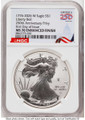2026-W S$1 American Silver Eagle Coin NGC MS70 - Enhanced - Liberty Bell Privy - First Day of Issue coin front image