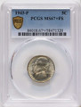 Bullionshark 1943-P 5C Jefferson Nickel Coin PCGS MS67  + - HAT790542018 