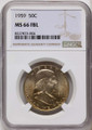 Bullionshark 1959 50C Franklin Half Dollar Coin NGC MS66 - HAT790585008 