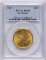 Bullionshark 1907 $10 Indian Gold Eagle Coin PCGS MS63   No Motto - HAT790510094 