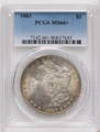 Bullionshark 1883 S$1 Morgan Silver Dollar Coin PCGS MS66  + - HAT791246005 