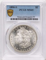 1896-S S$1 Morgan Silver Dollar Coin PCGS MS65 coin front image
