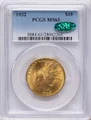 1932 $10 Indian Gold Eagle Coin PCGS MS63  CAC coin front image