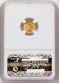 1853 G$1 Gold Dollar Coin NGC MS64  CAC coin back image