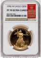 Bullionshark 1996-W $50 Proof 1 oz American Gold Eagle Coin NGC PF70 UCAM - HAT525511029 