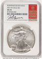 2012-W S$1 Burnished American Silver Eagle Coin NGC MS70 coin front image