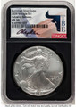2024-W S$1 Burnished American Silver Eagle Coin NGC MS70 coin front image